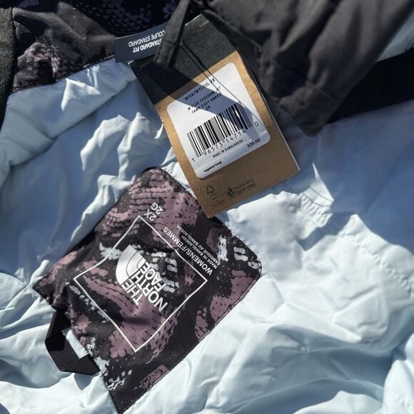 The North Face Freedom Insulated Jacket Women 2X Fawn Grey Snake Print New $320 - Picture 11 of 16